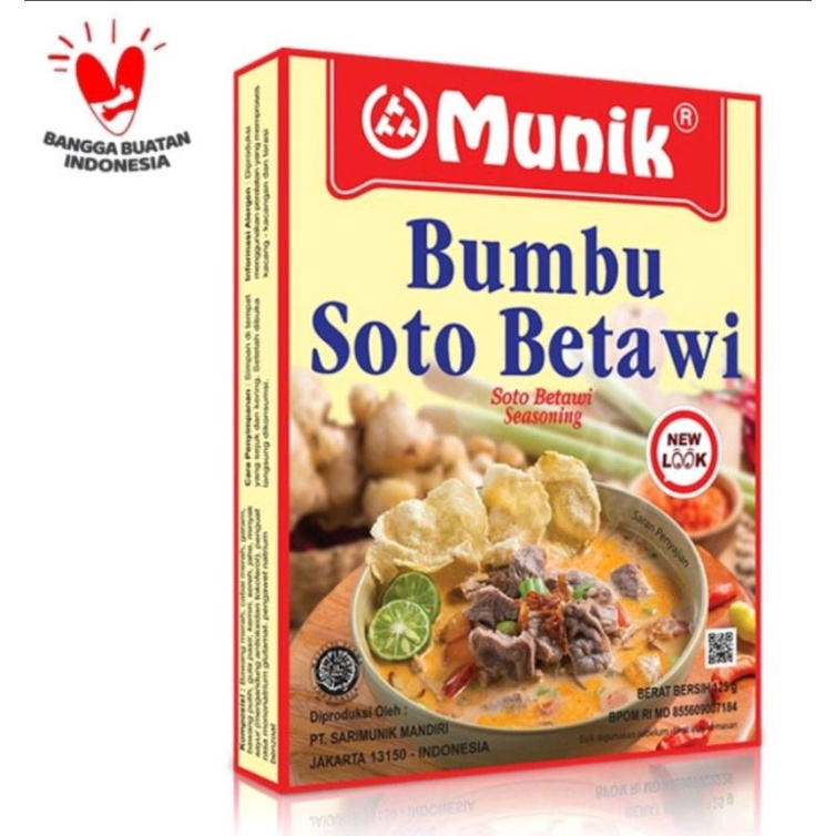 

Munik Bumbu Soto Betawi 125g exp Januari 2026