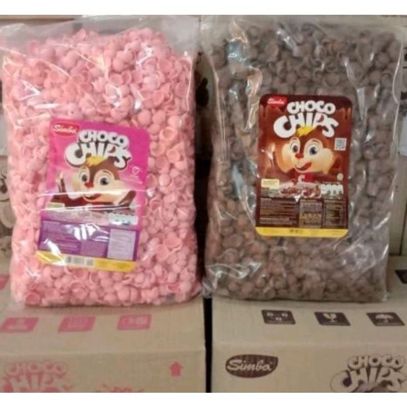 

HJ CHOCO CHIPS / CHOCO CRUNCH / COCO SIMBA BULKY 1KG / SEREAL COKLAT MURAH TERLARIS