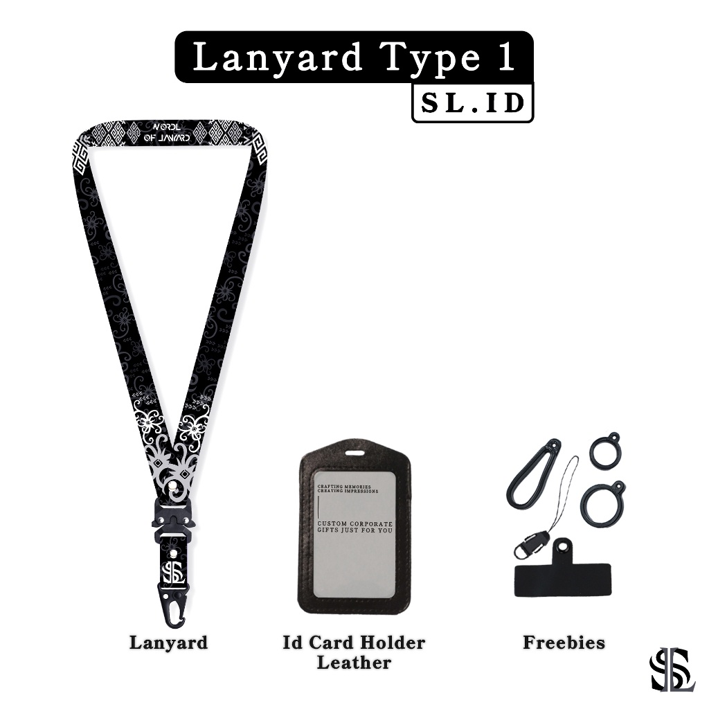 

SL.ID Lanyard Id Card Holder Printing - Batik V1 2cm