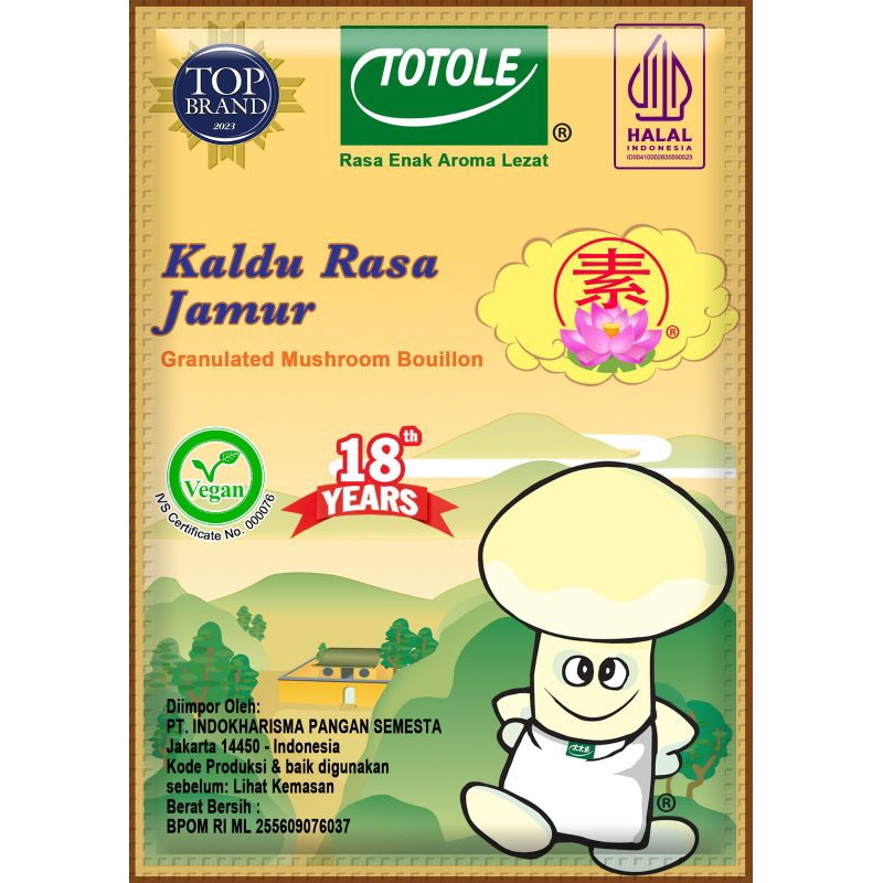 

Totole Kaldu Jamur 400gr/400gram Exp 2026