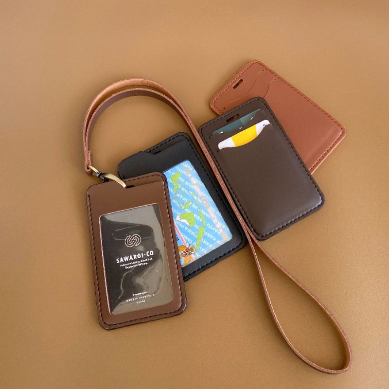 

ID Card Holder Kulit Nametag Holder by Sawarguco sanes