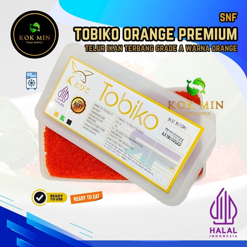 

Tobiko Orange / Telur Ikan Terbang / Flying Fish Roe - 50 gram