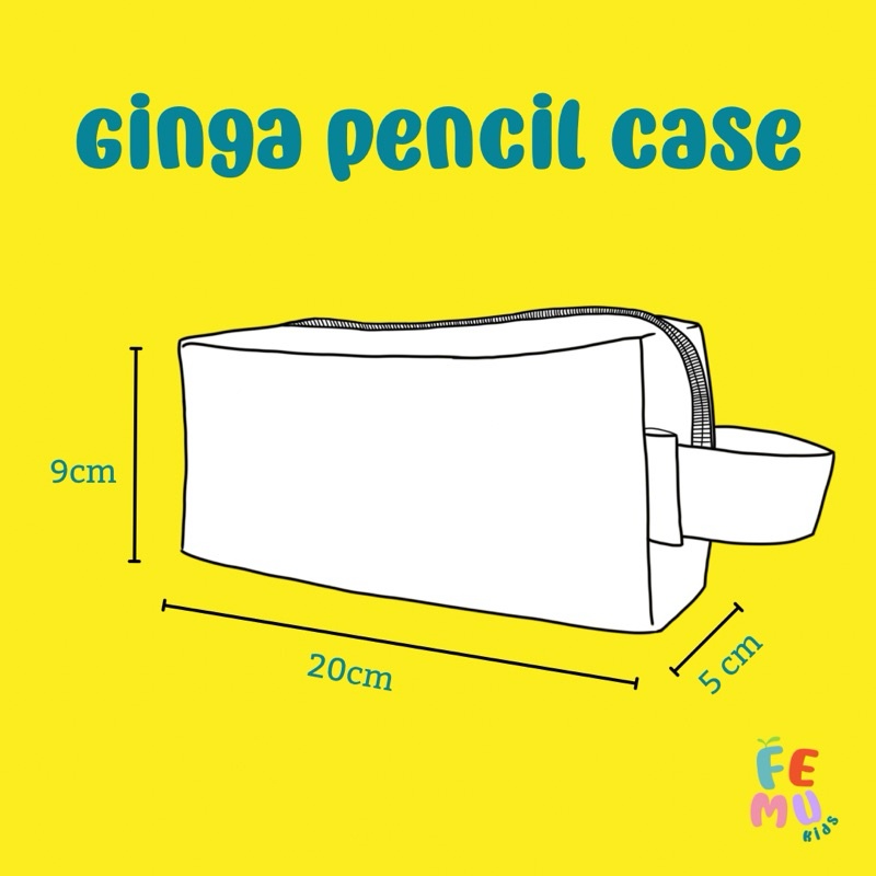 

FEMU KIDS - Tempat Pensil Alat Tulis Sekolah Pencil Case Kotak Pensil Anak Motif Roket
