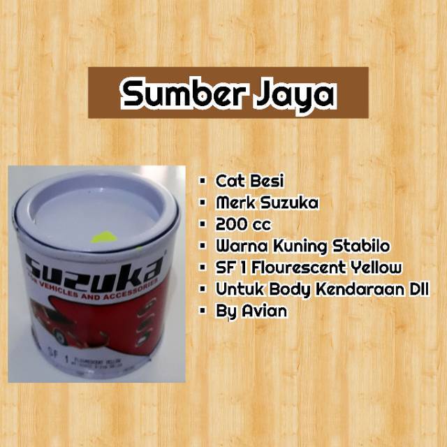 

Cat Besi Body Kendaraan Dll Yellow Stabilo Kuning Stabilo