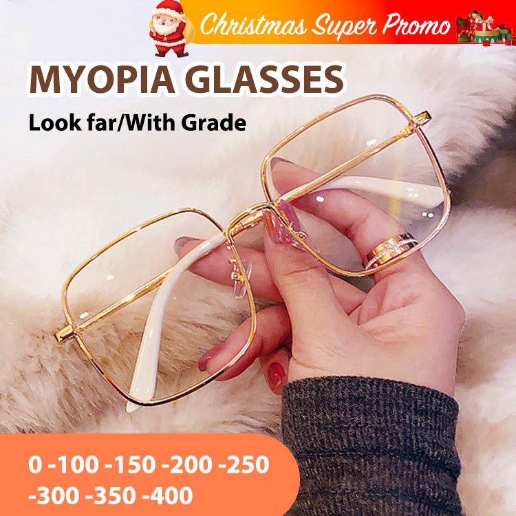 ACCMT- 100% Asli HW Kacamata Minus Wanita Korean Style Frame Kacamata Minus Mura Kacamata Minus