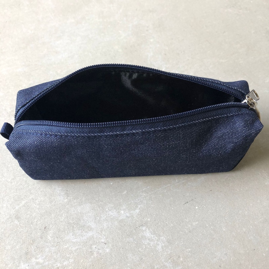 

Tempat Pensil Pencil Case Kotak Pouch Kanvas Denim Polos Aesthetic Resleting Heejou