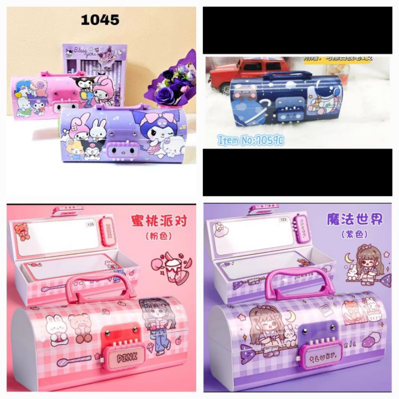 

Tempat Pensil Dus Model Tas Password SNR 3051 Motif Kuromoi Melody Kunci Pin Locker