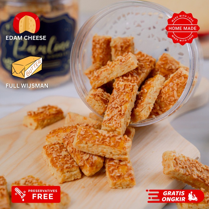 

kue kering Premium Kaastengels - Pauline Premium Cookies