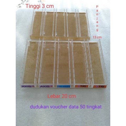 

Dudukan Pajangan Kartu/Voucher Pulsa/Kuota 50 Slot