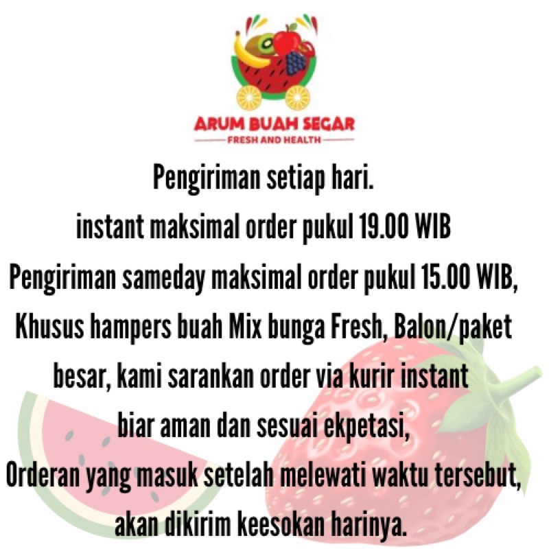 

HJ Parsel Buah Hampers Buah Hantaran/Cepat Sembuh/Ultah/Natal/Imlek/Ramadhan/Lebaran Murah