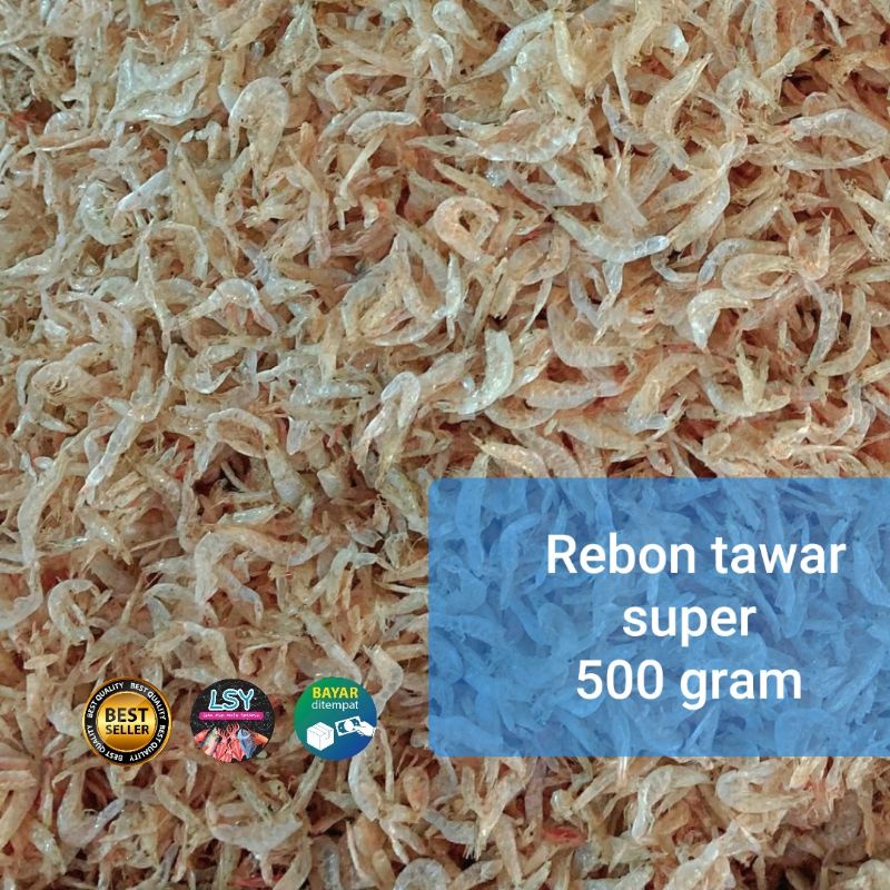 

udang rebon tawar super ( asli tawar ) 500gram