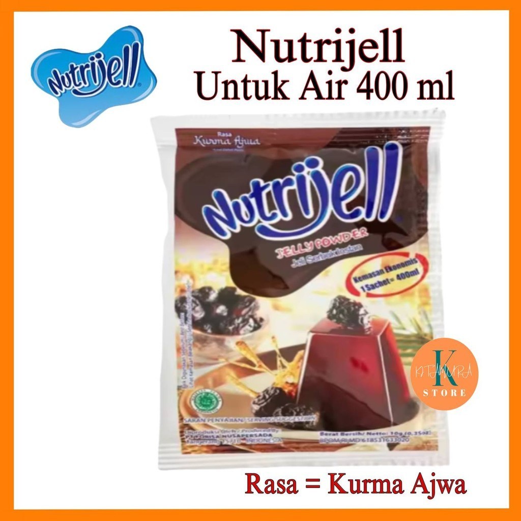 

HJ NUTRIJELL KURMA AJWA KEMASAN DUS 12X10g JELLY POWDER INSTANT AGAR AGAR