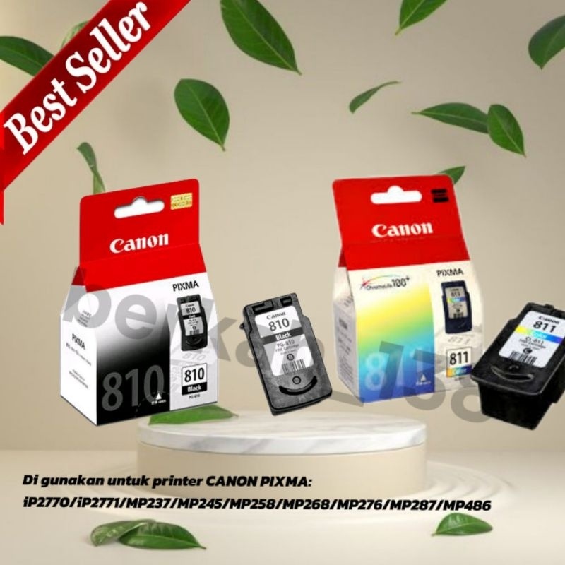 Tinta Catridge Canon 810 black + 811 warna for printer Ip2770, mp237,mp287 DLL