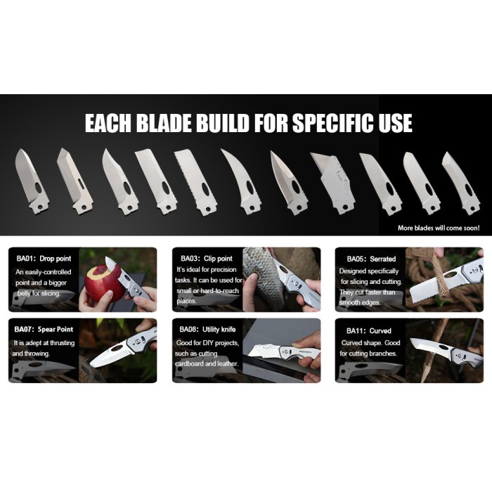 Blade Roxon Knife - Mata Pisau Roxon Varian BA Series Phantasy Phantom