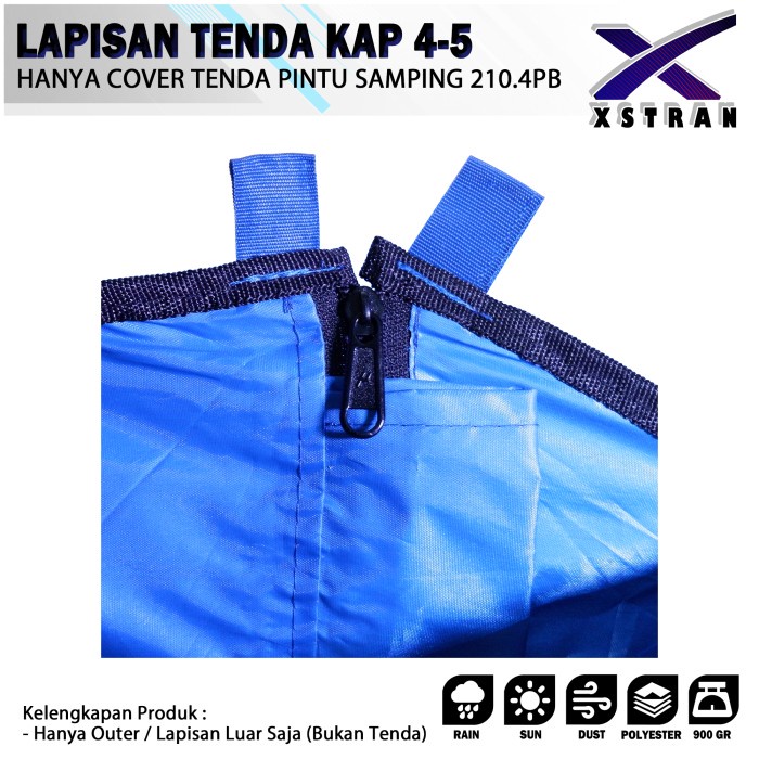 Cover Tenda layer-Pelindung Atap Tenda -Tenda Dobel Layer (tanpa inner