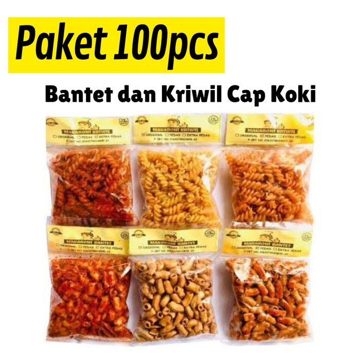 

100PCS Makaroni Bantet dan Kriwil Cap Koki 60 g