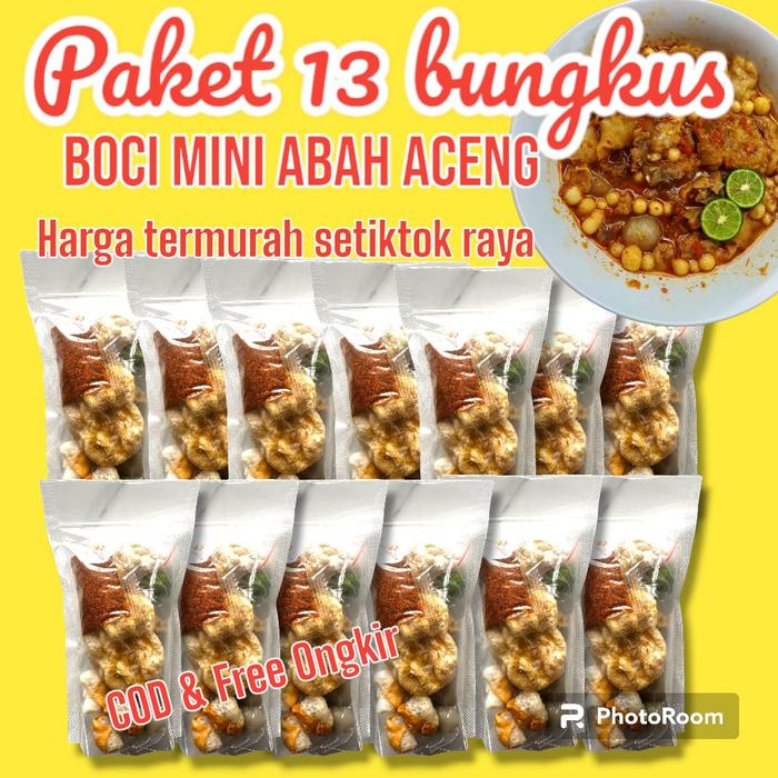 

13 BUNGKUS BASO ACI MINI ABAH ACENG MAKANAN Food Pedas Seblak