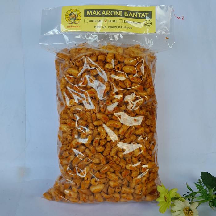 

MAKARONI BANTET KRIWIL daun jeruk 1kg Pedas Food Snack Cemilan