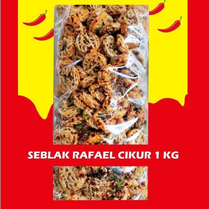 

1 kg kerupuk sebring mamang rafael pedas Cikur daun jeruk