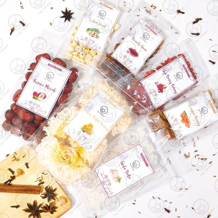 

PAKET BESAR Peach Gum Dessert / Collagen Dessert / Takjil 100% PREMIUM