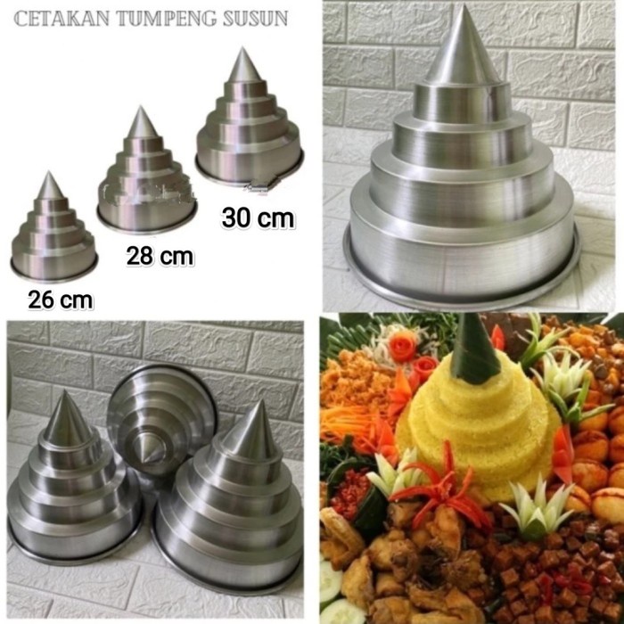 BEST SELLER Cetakan Tumpeng Susun Pres Besar / Cetakan Tumpeng Undak Jumbo / Cetakan Tumpeng