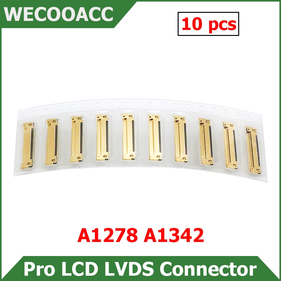 HTC 10 pcs/lot New 30 Pin LCD LED LVDS Cable Connector For Macbook Pro 13" A1278 A1342 2008-2012 Yea