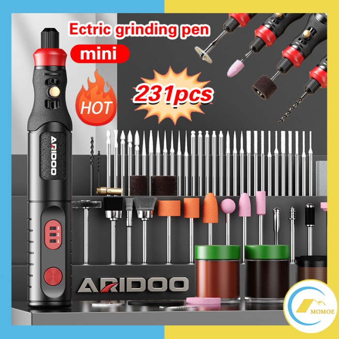 BOR MINI GRINDER SET MESIN UKIR POLES GERINDA LISTRIK ALAT UKIR GRAFIR/ ALAT UKIR KAYU /ALAT AMPLAS