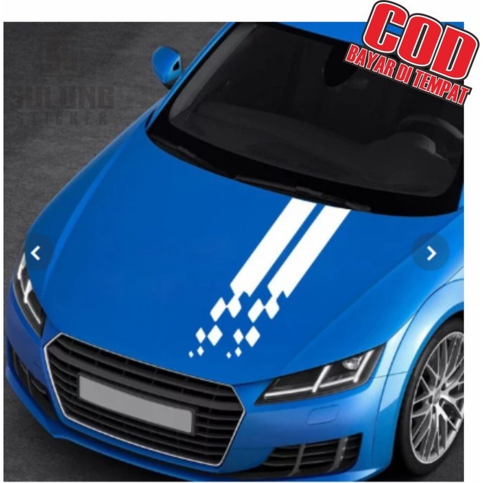 Cutting Stiker Kap Mesin Mobil Variasi Lis Keren All Varian