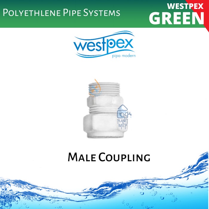 WESTPEX MALE COUPLING NYLON FITTING PIPA PE AIR DINGIN