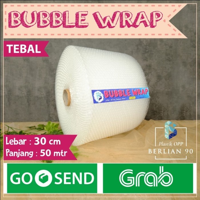 

pernakpernik- Bubble wrap bening 30cm x 50m / bubble wrap bandung