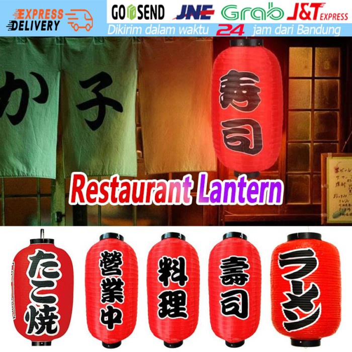 pernakpernik- Lampion capsule Lampion Sashimi Jepang Dekorasi Takoyaki Sushi Ramen