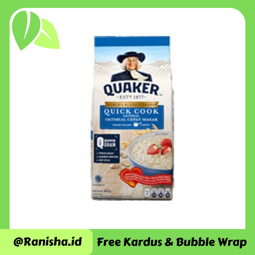 

Quaker Oatmeal Quick Cooking (Refil) Biru Pack 800G