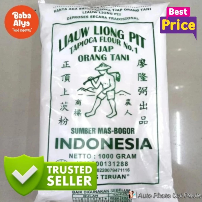 

Sagu Tani Cap Liaw Liong Pit 1 KG l Tepung Tapioka Sagu Pak Tani 1 KG