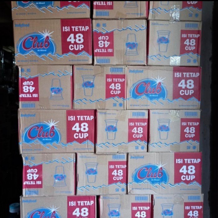 

(Good) CLUB Air Mineral Kemasan Gelas 220 ml 1 Dos Isi 48 Gelas~OJOL ONLY~