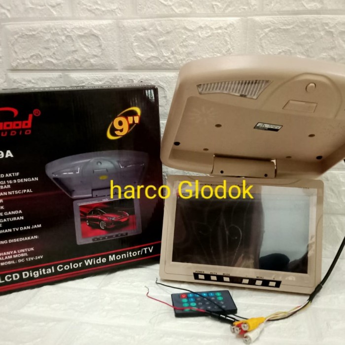 Tv roof Hollywood HW-939A LCD TFT digital color HOLLYWOOD 9 inch kualitas gambar jernih