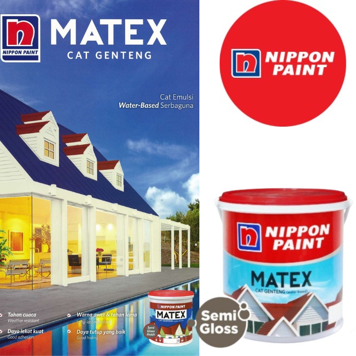 Agen Bangunan - Cat Genteng Matex 2,5Lt Nippon Cat Genteng 2,5Lt Matex Cat Genteng