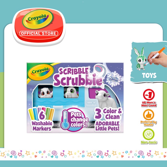 

CRAYOLA Scribble Scrubbie Artic Pets Snow Explorer Art Set