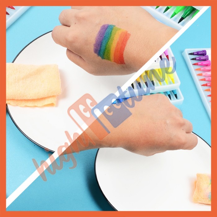

HIGHTUNE SPIDOL WARNA SET 12/36/60/100/120 SPIDOL BRUSH PEN 2 TIPS SPIDOL SET MARKER DRAWING PEN