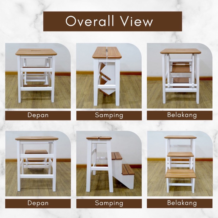 

Top TORAYA Tangga Lipat Kayu Estetik/ Tangga Lipat/ Kursi Lipat Bangku Lipat Minimalis SCH-60