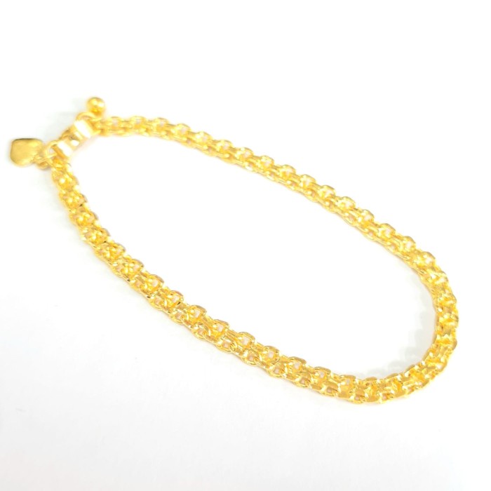 GELANG NORI DOBEL TERANG JAYA emas kuning 23K 10gr