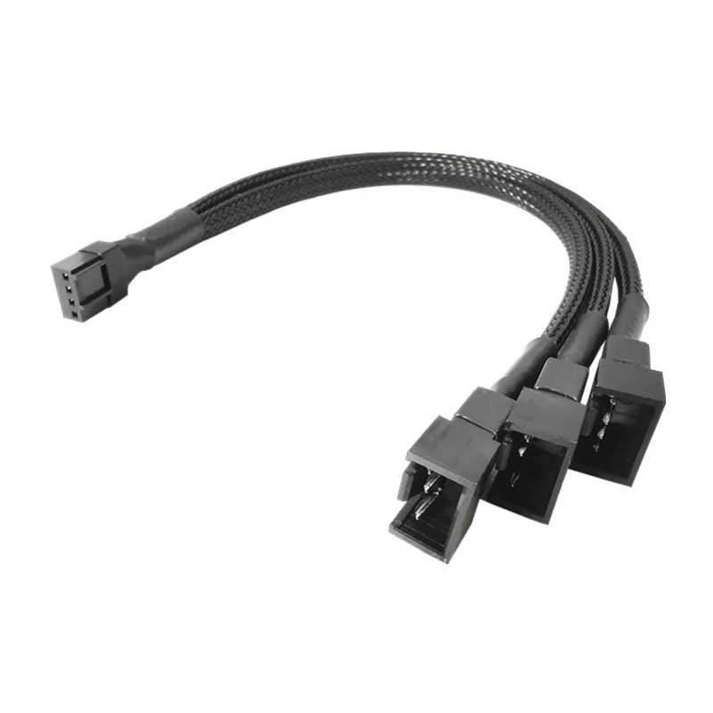 4 Pin Y Splitter Cable 4 Pin Pwm Female To 3/4 Pin Motherboard Cpu Fan Pc Case Fan Extension Adapter