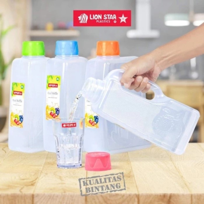 Botol Kulkas Botol Minum Flower Cool Bottle 2 Liter Lionstar F-1
