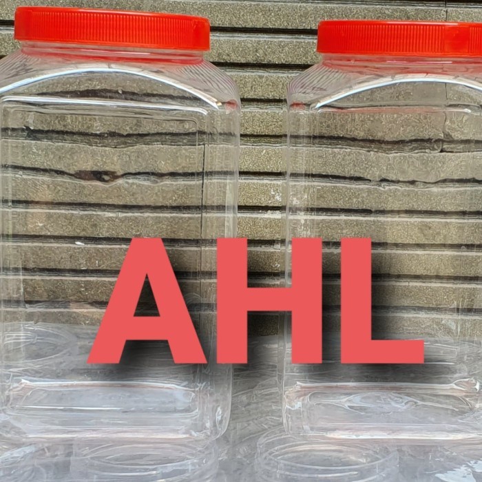 (Good) Toples Plastik 4 Liter Dengan Tutup/Toples Cupang/Toples Makanan Kue