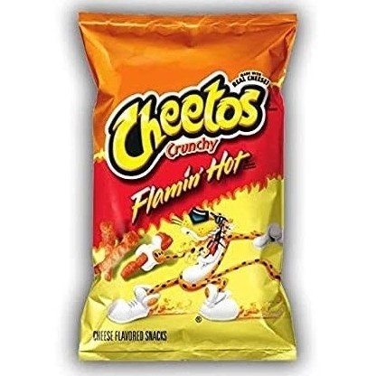 

..... [Big Size] Cheetos Flamin Hot Crunchy 8 Oz - Cheese Snack Original Usa