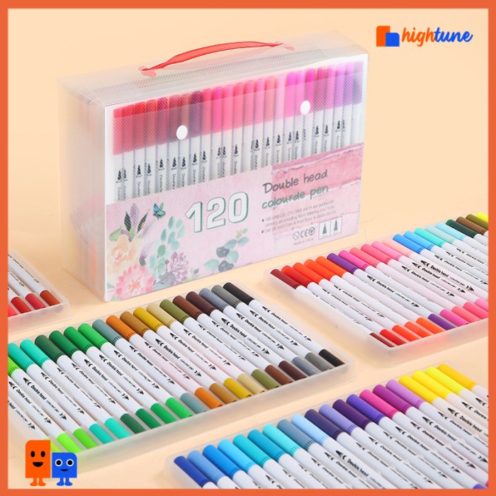 

Set Spidol Warna Air Cat Air Pena Kuas Hightune - 12, 36, 60, 100, 120 Warna