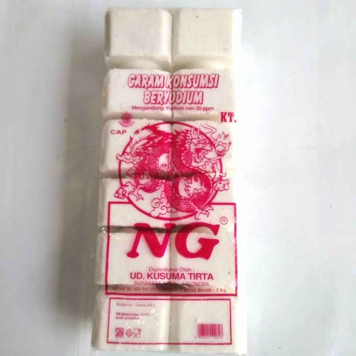 

(Best) Garam bata cap naga 3000gr/pack (Isi 12 pcs)