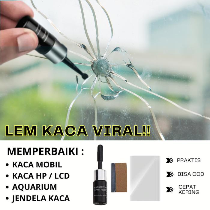 PREMIUM Lem Kaca Mobil Retak Pecah Bisa Lcd Layar Hp Aquarium Pecah Serba Guna Terbukti Ampuh