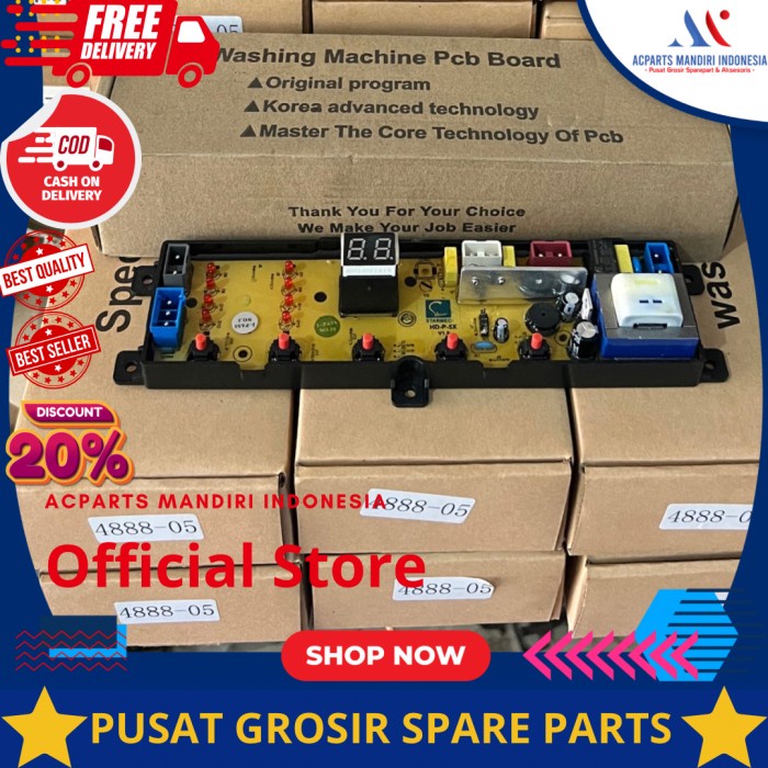 PREMIUM DENPOO DWF-073HT / DWF-083HT / DWF-093HT modul pcb mesin cuci