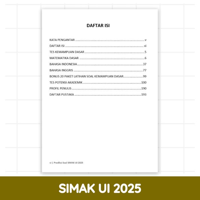 

terbaru !!! simbus ptn buku prediksi soal simak ui 2025 ready