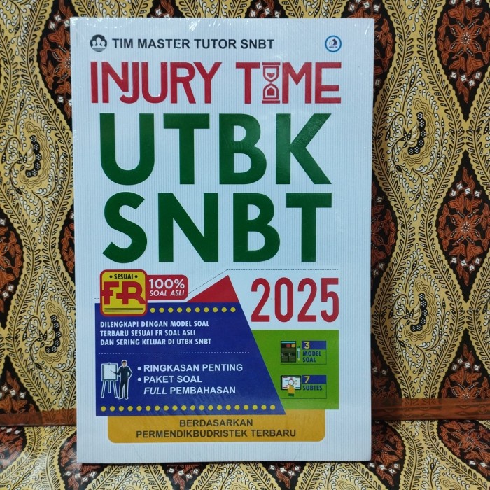 

terbaru !!! buku original ijury time utbk snbt ready